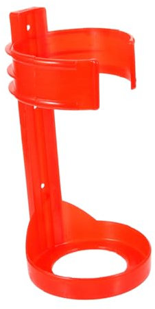 Lurrose gancio per estintore montato primo fascia cromo con monte all'aperto supporto per estintore da parete porta estintori Supporto estintore montaggio dell'estintore plastica rosso
