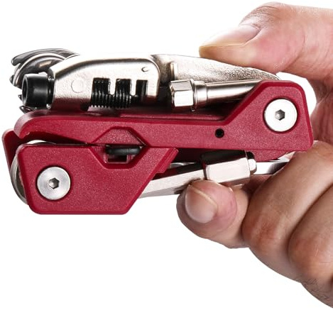 BONNEAIDE 21 Bike Repair Multitool Kit with Carry Case, Portable Cycling Tool Kits (21 in 1), Bicycle Tools Kit Set with Allen Wrench, Chain Tool, Bicycle Spoke Wrench