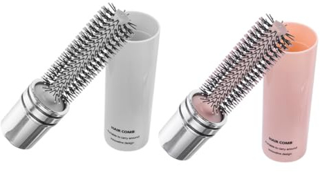 iplusmile 2pezzi Spazzola Rullo per Capelli Pettine Antistatica Retrattile per Styling e Asciugatura Adatto Capelli Bagnati e Asciutti Facil Usare Portare in Viaggio