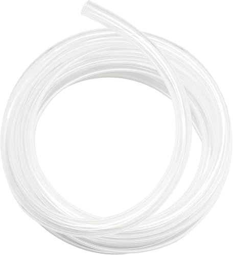 Tubo Flexible Transparente de PVC de 20 Metros, Tubo Manguera de Silicona Transparente, Manguera de Nivel para Transferir Líquidos, 8mm (Diámetro Interior) x 10mm (Diámetro Exterior)