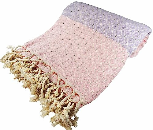 Morganicsbeauty Su Turkish Hamam Peshtemal Pink/Lilac 100x170cm