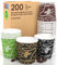 200 Bicchierini in Carta per caffè 65ml CoffeeCUP Mix Bicchieri Ecologici Biodegradabili Monouso Piccoli Asporto Bevande Calde