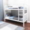 Max and Lily Bunk Bed, Single Wood Bed Frame For Kids, White