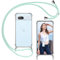 ISOI - Handykette kompatibel mit Google Pixel 7a Hülle mit Band, Transparent Handyhülle zum Umhängen, Weiche TPU Silikon Necklace Schutzhülle, mit Stoßfester Airbag-Stoßfänger - Grün