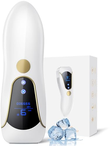 Laser Hair Removal for Women and Men, Air 15 Ice-cooling IPL Device Hair Removal for Nearly Painless & Long-Lasting Results From Home, 3 Modes & Auto Flashing for Fast Full Body Hair Removal