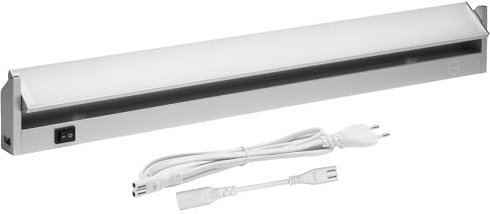 Oktaplex Rota Aluminium Unterbauleuchte Küche LED 58cm schwenkbar 3000K warmweiß Unterschrank Beleuchtung 1085 Lumen mit Schalter 9,7W 230V