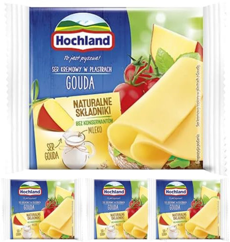 Hochand Sliced Gouda Cheese 130 GRAM x 4 PACKS