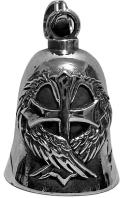 Knowlife Timbre Protector Para Moto - Accesorios De Campana Para Motocicleta | Llavero Colgante Retro De Seguridad Para Motocicleta - Regalo Para Amantes Y Entusiastas Del Motociclismo