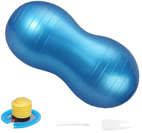 Uikdjgu Palla Gonfiabile in PVC Spesso A Forma di Arachidi, Bola, Pilates, Palestra, Balance Ball, Esercizio, Allenamento, Palestra, Allenamento A Casa, Massaggio, Equilibrio, Fitball, Attrezzatura