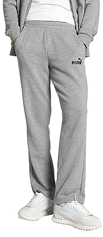 PUMA Homme Ess Logo Tr Op Srl Pantalons, Medium Gray Heather, XL-S EU