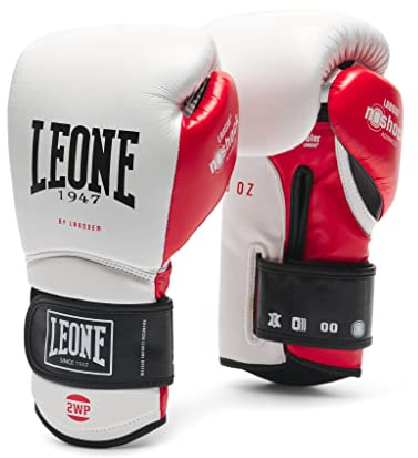 Leone 1947, Guanti Boxe Il Tecnico N3 14 OZ, Weiß