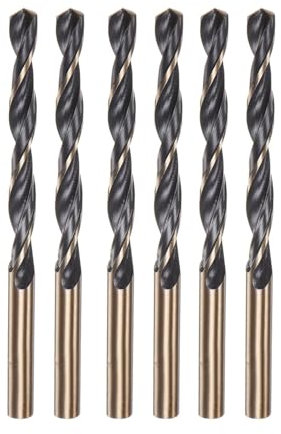 Misuyue 6pcs Metal Drill Bits, 5mm/0.196 HSS Carbide Jobber Drill Bit Sets, Twist Drill Bit for Metal Stainless Steel Aluminum Alloy, Wood Drill Bits