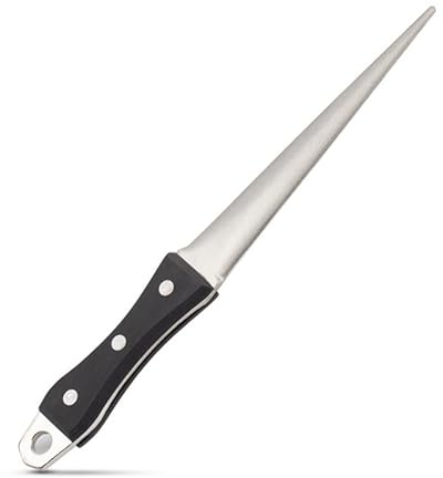 Koja 10.6 in Diamond Coated Carbon Steel Knife Sharpening Honing Rod