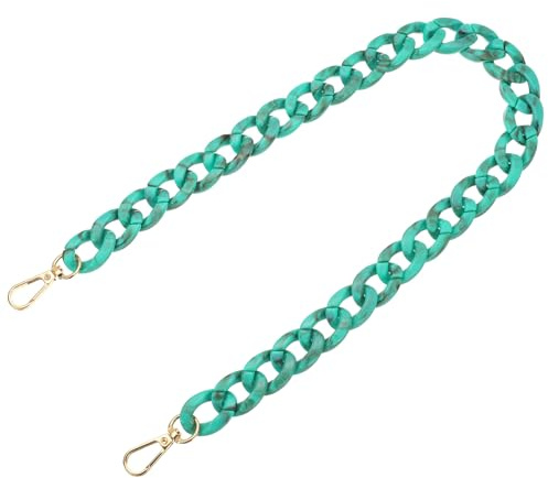 PATIKIL Fascia Borsa In Acrilico, 24 Pollici In Acrilico Sostituzione Lusso Fascia Borsa Manico Moda Borse Clutch Manici A Spalla Crossbody DIY Crafts, Blu Marrone