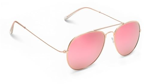 Nevoluxer Polarised sunglasses for children and girls, 100% UV400 protection, CAT3, aviator design with shockproof hinges, lightweight and comfortable for beach, sports and everyday use
