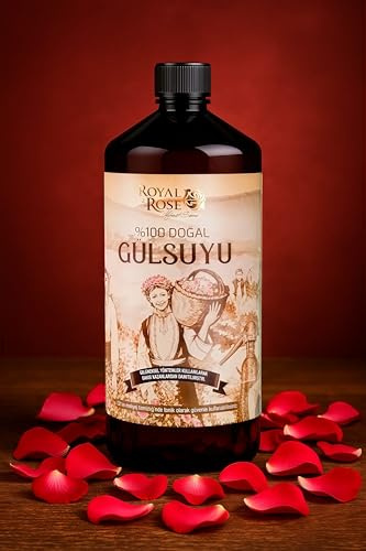ROYAL ROSE Eau de Rose 100% Naturelle – Hydrolat de Rose, 950 ml – Tonique Visage Apaisant & Rafraîchissant