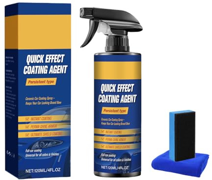 Spray De Revestimiento Cerámico Antirrayas: Sellador De Alto Brillo, Protección Hidrofóbica, Niebla De Pulido Duradera, Fórmula Potenciadora De Brillo | Producto Detallado Para Vidrio De Ventana De Mo