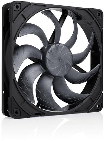 Noctua NF-A14x25 G2 PWM chromax.Black, Premium-Quality Quiet 140mm PC Fan (Black)