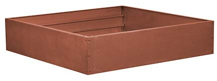 prima terra Hochbeet-Bausatz Edelrost PLANUS Maße 158x158cm Höhe 35cm