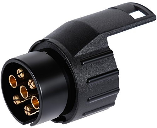 Anpro Adaptateur Prise Remorque Attelage 7 Broches vers 13 Broches pour Remorque de Voiture