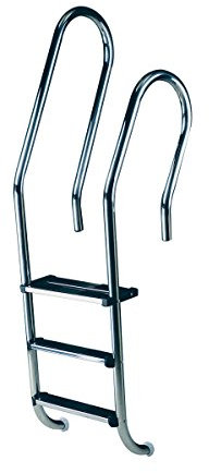 Astralpool Escalera para Piscina Mod.Mezcla asimétrico a 3 Peldaños de Acero AISI 316 – 19943