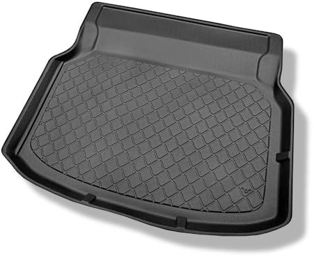 Mossa Tapis de Coffre adapté à Mercedes-Benz Classe C W204 Berline (04.2007-02.2014) - bac de Coffre - Protection de Coffre Voiture - G3