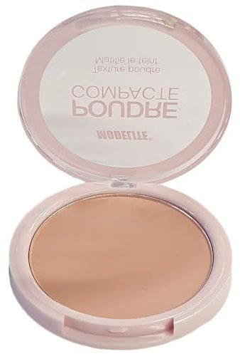 Poudre compacte pour le maquillage, matifiante, couleur beige clair, 12 gr
