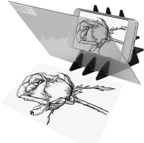 Tragbares Ortungsbrett, Spiegelkopie, Zeichnung, Reflexionsbrett, Malerei, Kunst, einfaches Skizzierwerkzeug, geeignet für Kinder, Maler und Juniorkünstler, Animationsindustrie usw.