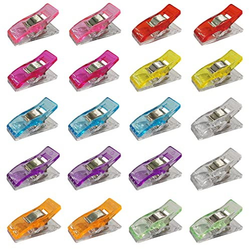 20 Pcs Clips for Sewing, Multi-Purpose Plastic Quilting Clips, Sewing Quilting Accessories