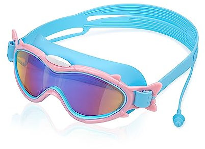 TINGJS Schwimmbrille Kinder Taucherbrille Anti-Beschlag Schwimmmaske für 4-16 Herren Frauen Jugend Kinder