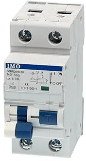 disjoncteur différentiel 6KA, 30mA, 1P+ N, 10 Amp B6CR1N-1030