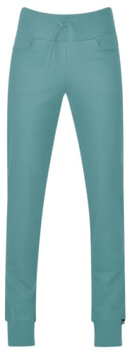 TRIGEMA Damjoggingbyxor/höftbyxor/sportbyxor av lätt sweat-kvalitet och brett elastiskt midjeband – 577093, Sjögräs, XS