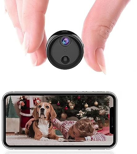 Mini Telecamera WiFi, Telecamera di Sicurezza Intelligente 1080P con Interfaccia AP, Supporta Visione Notturna Intelligente, Rilevamento del Movimento, Archiviazione nel Cloud