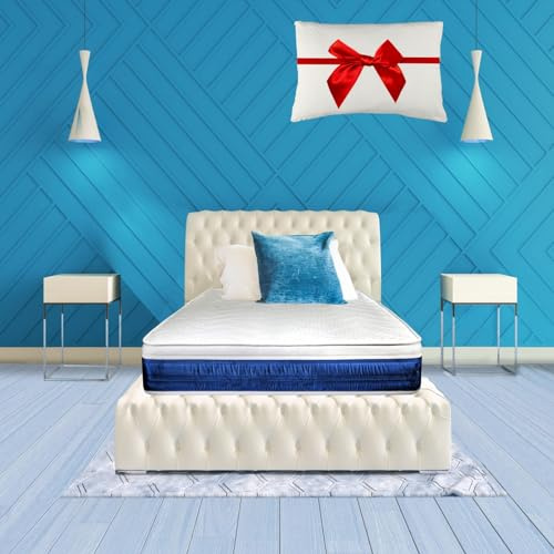 vimavì Materasso Singolo Memory BluGel e Waterfoam 90x200 - Sfoderabile - 11 Zone Differenziate - Disp. Medico - H25/26 cm - Cuscino Omaggio - Traspirante Anallergico - Made in Italy - MIRAM