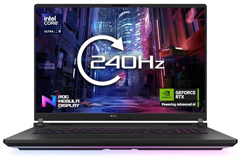 ASUS ROG Strix SCAR 18 G835LX Gaming Laptop | 18.0 WQXGA 240Hz Screen | Intel Core Ultra 9 275HX | NVIDIA GeForce RTX 5090 Laptop GPU | 64GB RAM | 2TB SSD | UK Layout Backlit Keyboard | Windows 11
