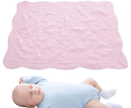 Generico Coperta per, Trapunta Neonatale Imbottita con Motivi in Rilievo, Piumino Pieghevole Morbido Per Passeggino, Trasportabile Traspirante Per Casa Asilo Viaggio
