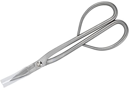 Ciseaux à bonsaï professionnels en acier inoxydable, ciseaux d'élagage en pot pour fleurs de germes de feuilles de jardin, poignée ergonomique avec une finition soignée, cisaille