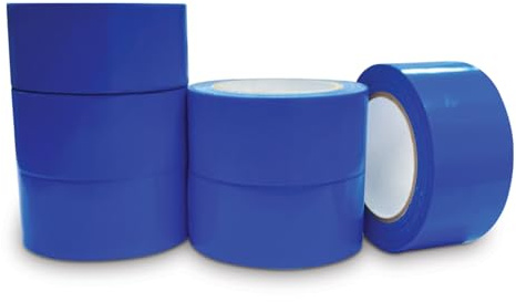 JeeJaan® Packaging Tape | High-Grade Duct, Packaging, Fragile, and Kraft Paper Tapes | Strong Adhesive Tape, Water Resistant, Options for All Shipping Needs (24, Blue Duct Tape, 50mm x 50m)