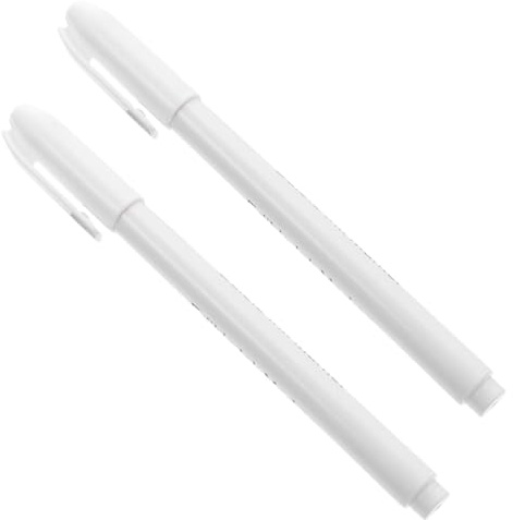 Operitacx 2 Pièces Stylo Décorateur de Gâteaux Comestible Blanc en Plastique pour Décoration Alimentaire, pour Pâtisserie et Décoration DIY de Biscuits et Gâteaux Plusieurs styles