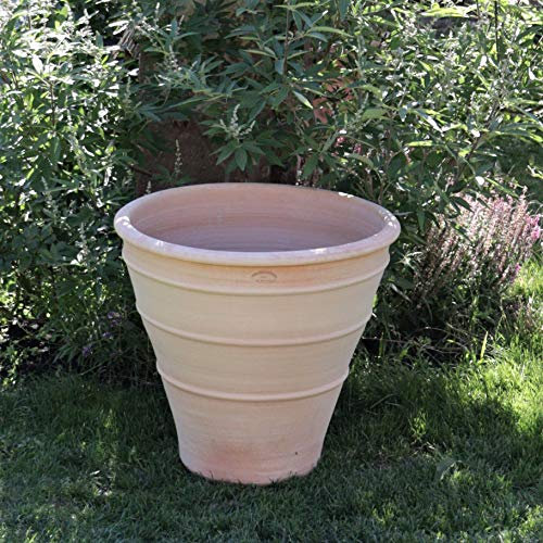 Kreta Keramik | Grande vaso in terracotta fatto a mano | 60 cm | alta qualità e resistente al gelo | Vaso mediterraneo in Kreta | balcone, giardino, terrazza, Yucca