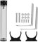 serbatoio raffreddamento ad acqua, 190 mm/240 mm/300 mm/400 mm * 50 mm diametro pom cilindrica CPU di raffreddamento ad acqua nel serbatoio kit dissipatore di calore per computer