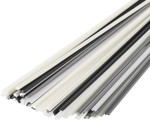 sourcing map 50pcs 10 Inch Plastic Welding Rods PP/PE/PVC/ABS Welding Strips Welder Rods for Plastic Welder,Car Bumper, Kayak Repair,Welding