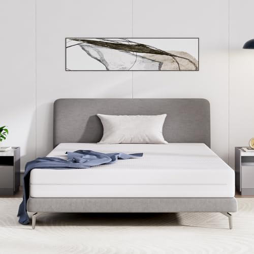 Avenco Matelas 160x200, Hauteur 18 cm, Mousse en Fibre de Bambou, 7 Zones de Confort, Deux Faces Utilisable, Degré de Dureté H3 et H4, avec Housse Amovible