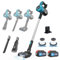 Akku Staubsauger Kabellos für Makita Akku 18V, 45000Pa 550W Akkusauger, 6-in-1 Staubsauger Kabellos mit 0.6L Staubbehälter LED Light für Tierhaare Hartböden Teppich (2PCS 5500mAh Batterien)