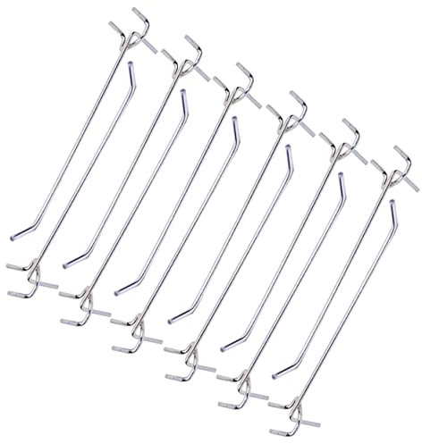Garneck 40 Stück Lochwandhaken 20 Cm – Robuste Wandhaken Für Werkzeugwände - Regale Und Pegboard Organizer - Ideal Für Den Einzelhandel Werkstatt Und Badezimmer Zur Optimalen Aufbewahrung