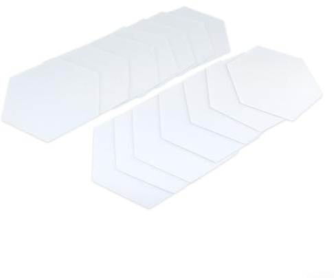 Besshepplo 22 st surfbräda klar däckgreppdyna, hexagon dragkraft surfdyna gör-det-själv-tillbehör genomskinliga däckklistermärken för surfbrädor, paddelbrädor 16 x 14 cm