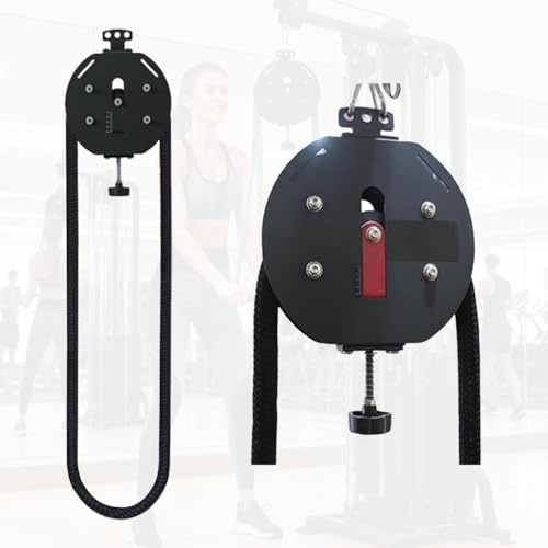 JHOMHF Entraîneur À Corde sans Fin Machine À Poulie Portable avec Résistance Réglable for Un Entraînement Complet du Corps À Domicile Renforçant Force De Préhension Bras Dos Coordination