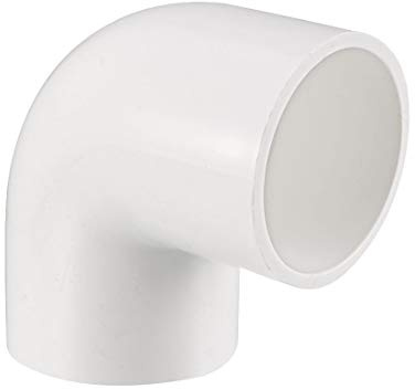 sourcing map Tubo PVC, Codo PVC de 90 Grados de Deslizamiento de 40mm, Conector PVC, Reductor PVC, Reductor Manguera, 5 Piezas