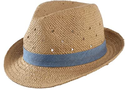 Magracy Cappello di paglia per bambini e ragazzi, cappello estivo di protezione solare per bambino Fedora Beach Hat, Caff, 2-3 Anni