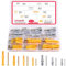 210pcs Screws and Wall Plugs Set, Leryati M5/M6/M8 Wall Plugs and Screws (105 x Masonry Screws, 105 x Expansion Anchor Bolts), Plastic Wall Anchors and Screws Kit for Wall Hanging and MountingTV Mount